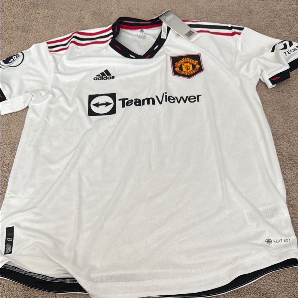 Adidas Authentic Manchester United White Jersey